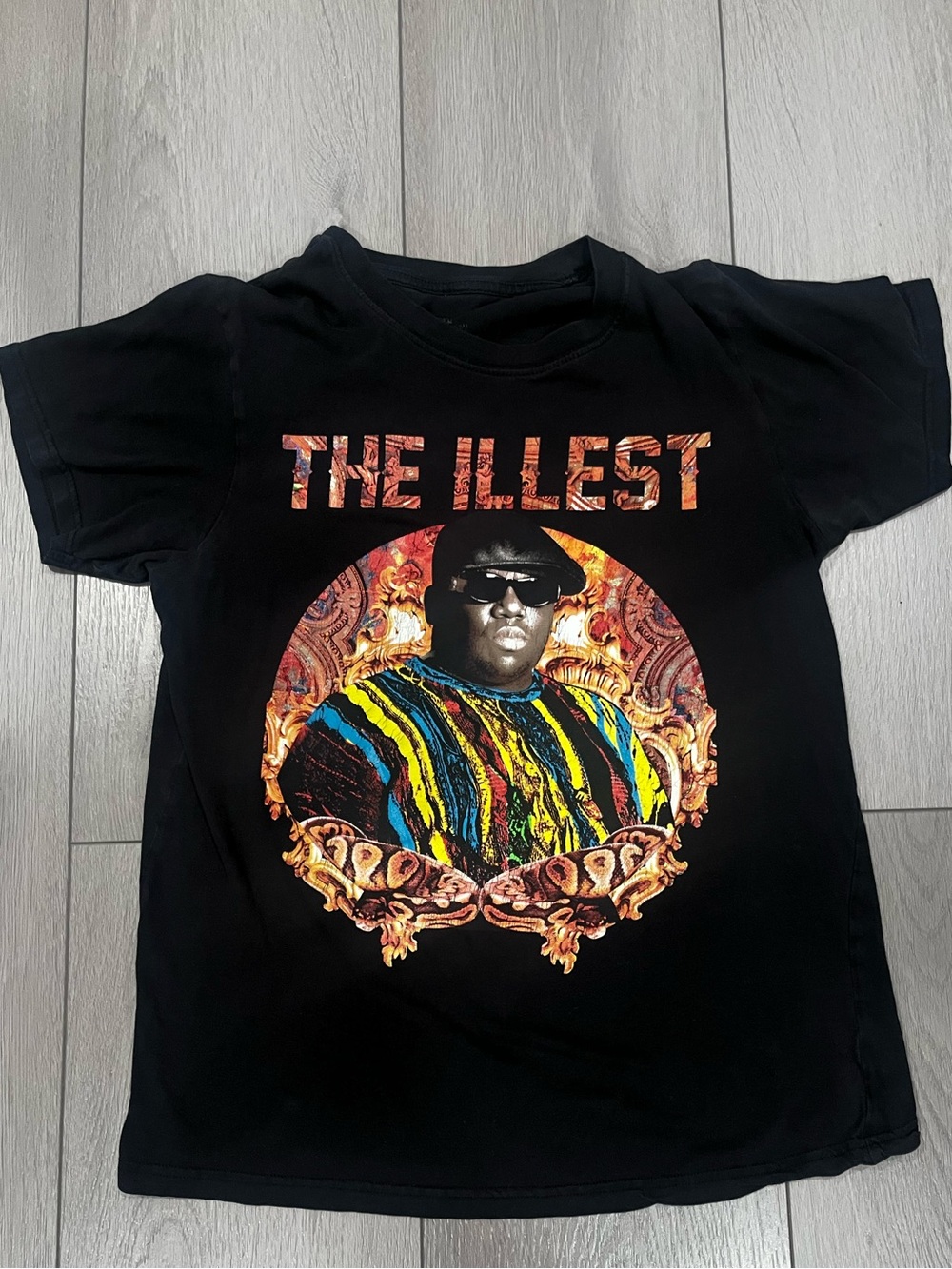 The Notorious B.I.G. Biggie Smalls Black Graphic Tee TShirt 'The Illest'